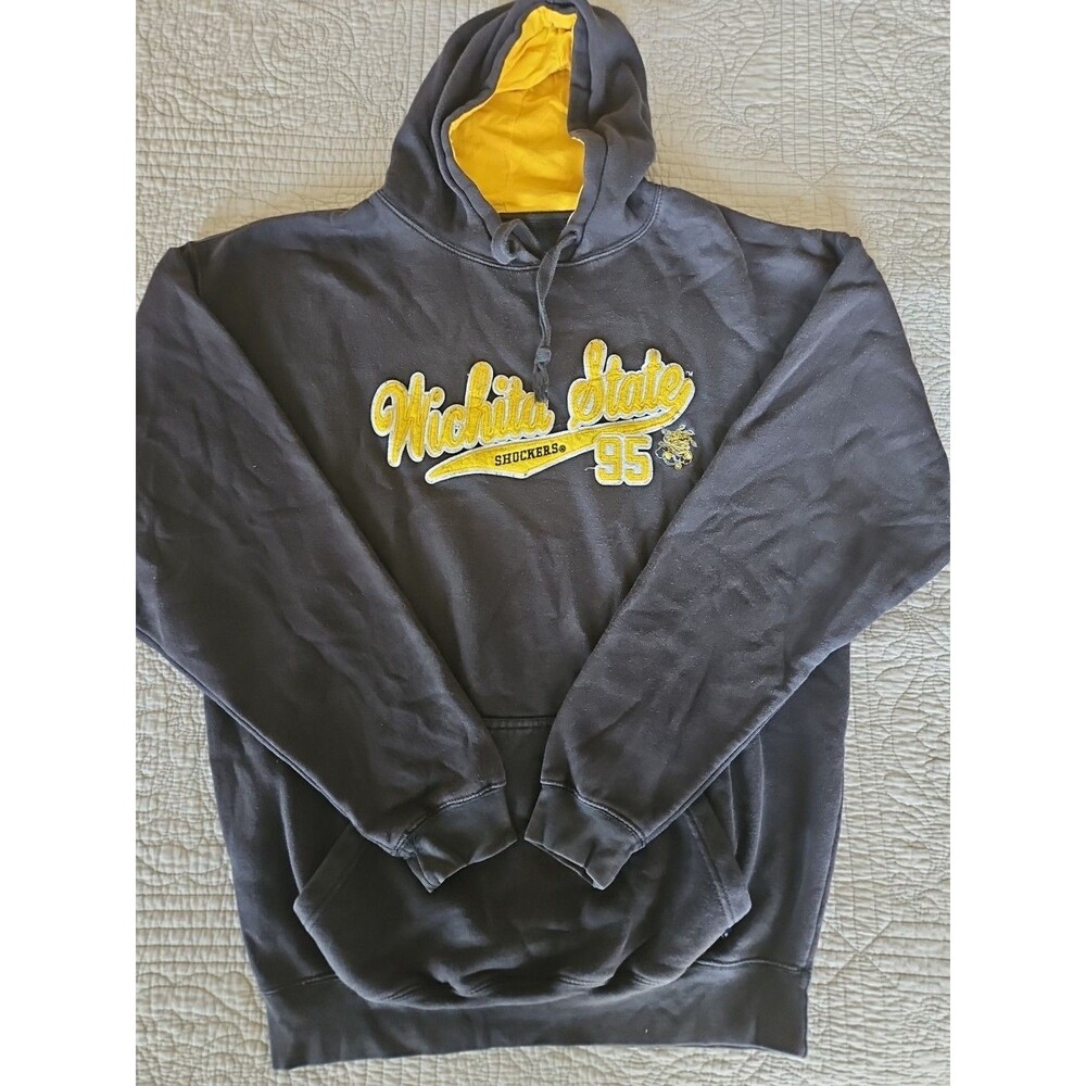 J America Sportswear Wichita State Shockers Mens 2XL Black Sweatshirt Hoodie